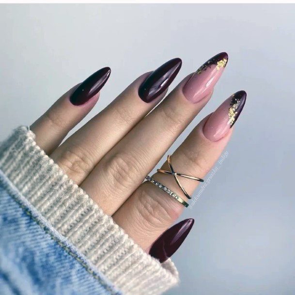 Womens Maroon Super Nail Designs