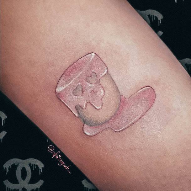 Womens Marshmallowly Marshmallow Tattoo Ideas