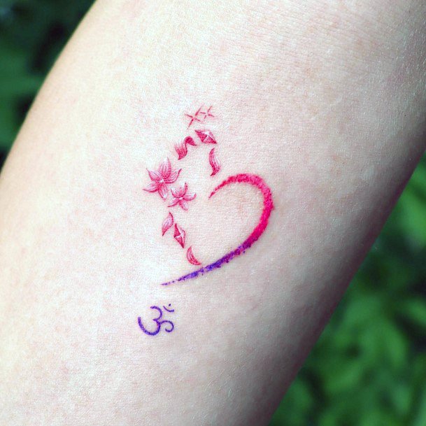 Womens Meditation Girly Tattoo Designs