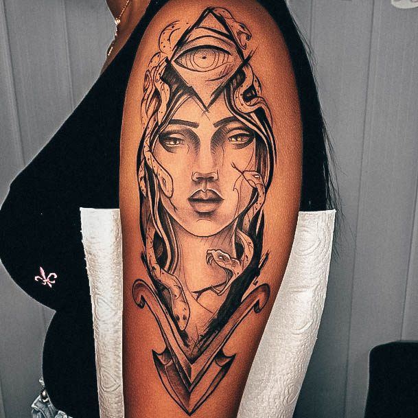 Womens Medusa Super Tattoo Designs