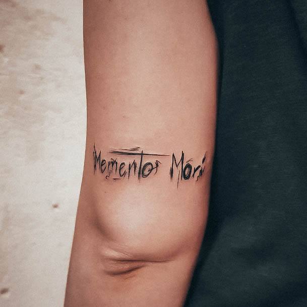 Womens Memento Mori Girly Tattoo Designs