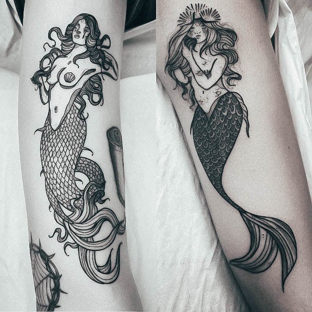 Womens Mermaid Good Looking Tattoos