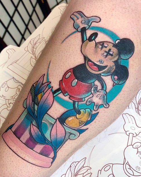 Womens Mickey Mouse Super Tattoo Designs