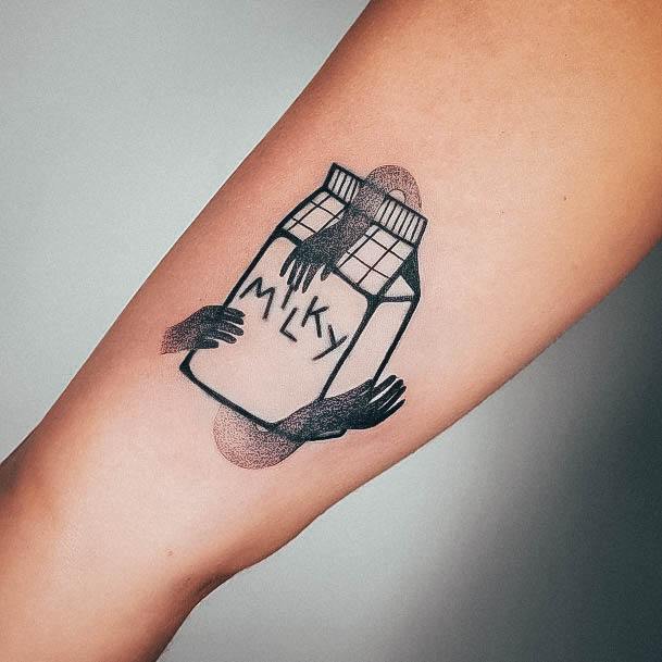 Womens Milk Super Tattoo Designs