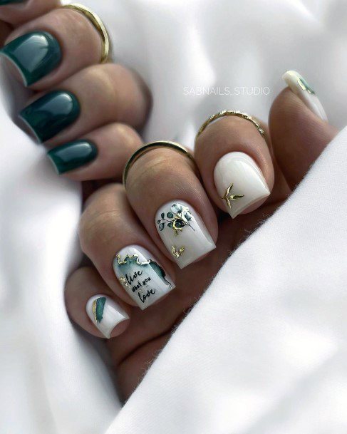 Womens Milky White Nail Design Ideas