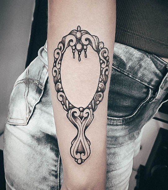 Womens Mirror Super Tattoo Designs