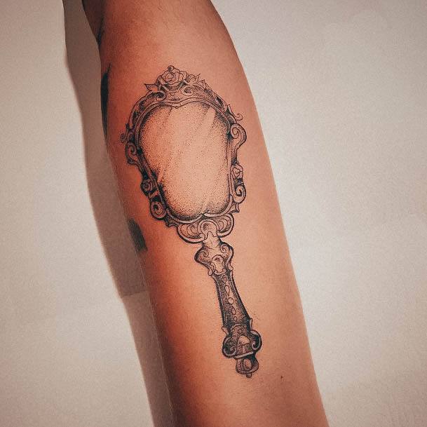 Womens Mirror Tattoo Design Ideas