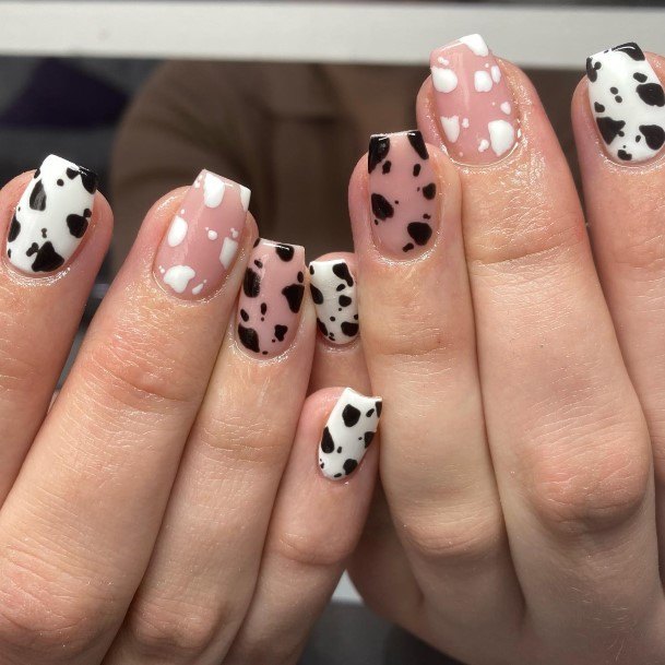 Womens Monochrome Super Nail Designs