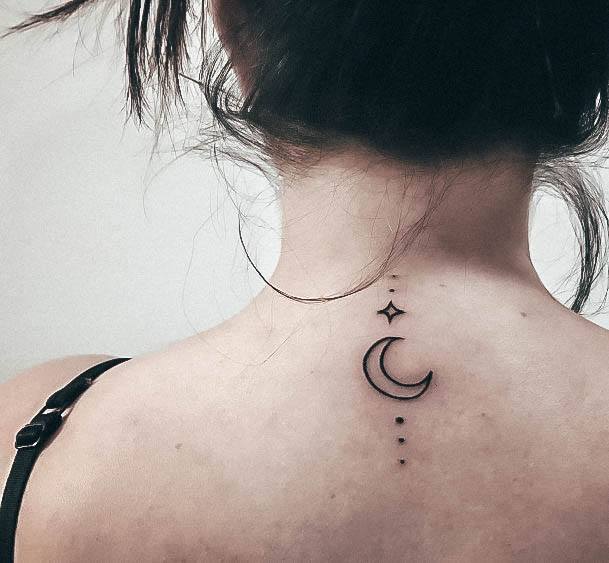 Womens Moon And Starsly Moon And Stars Tattoo Ideas