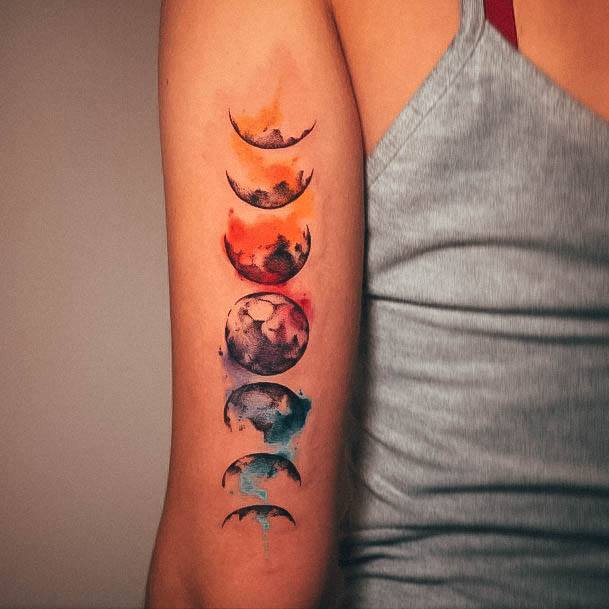 Womens Moon Tattoo Design Ideas