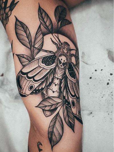 Womens Moth Designs For Tattoos