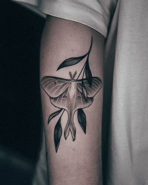 Womens Moth Tattoo Body Art