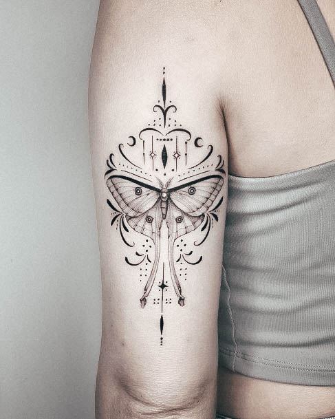 Womens Moth Tattoo Looks