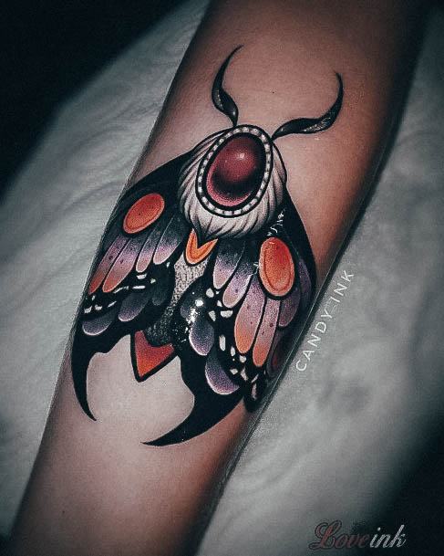 Womens Moth Tattoo Styles