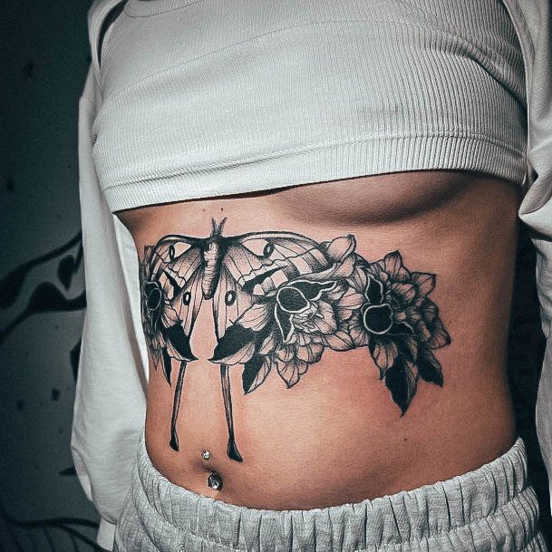 Womens Mothly Moth Tattoo Ideas