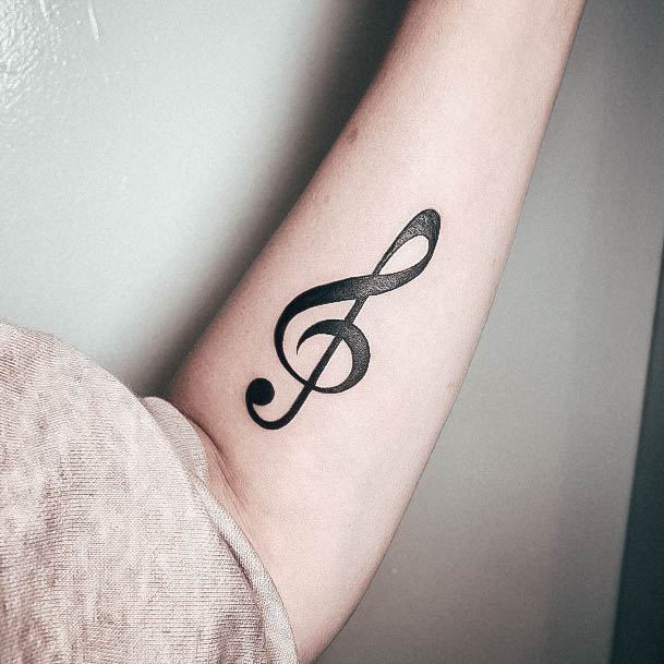 Womens Music Note Good Looking Tattoos