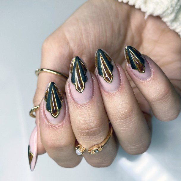 Womens Nail Ideas Art Deco