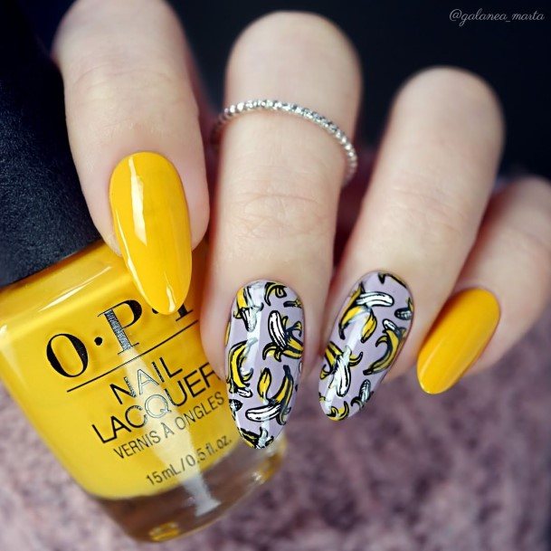 Womens Nail Ideas Banana