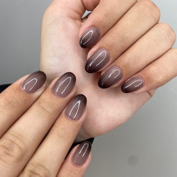 Womens Nail Ideas Black And Grey