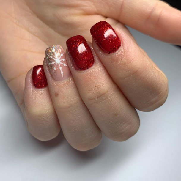 Womens Nail Ideas Christmas Gel