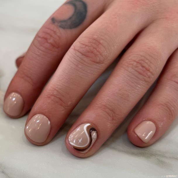 Womens Nail Ideas Coffee