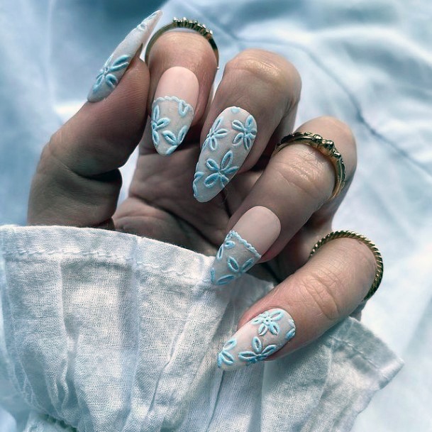 Womens Nail Ideas Embossed
