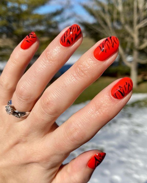 Womens Nail Ideas Football