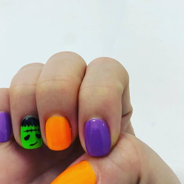 Womens Nail Ideas Frankenstein