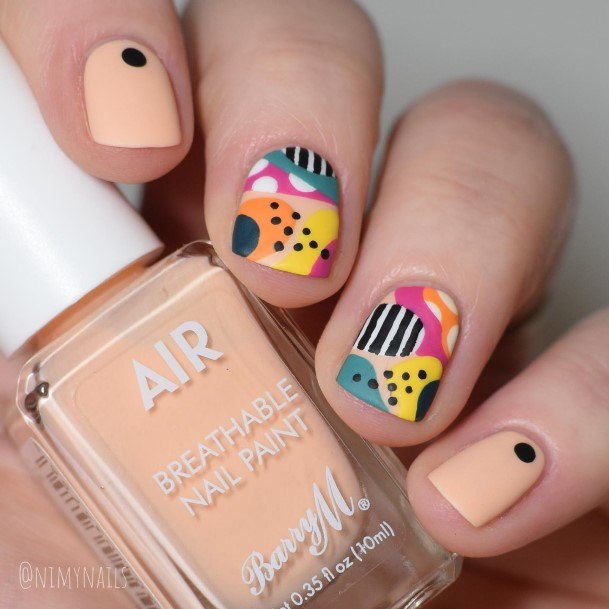 Womens Nail Ideas Geometric