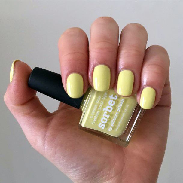 Womens Nail Ideas Light Yellow