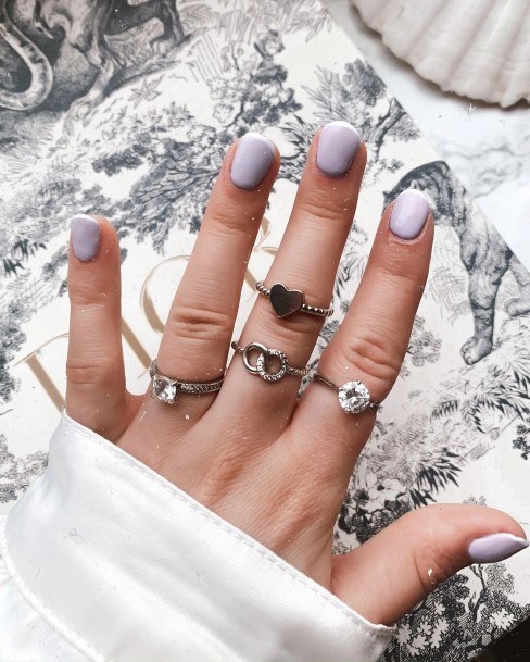 Womens Nail Ideas Lilac