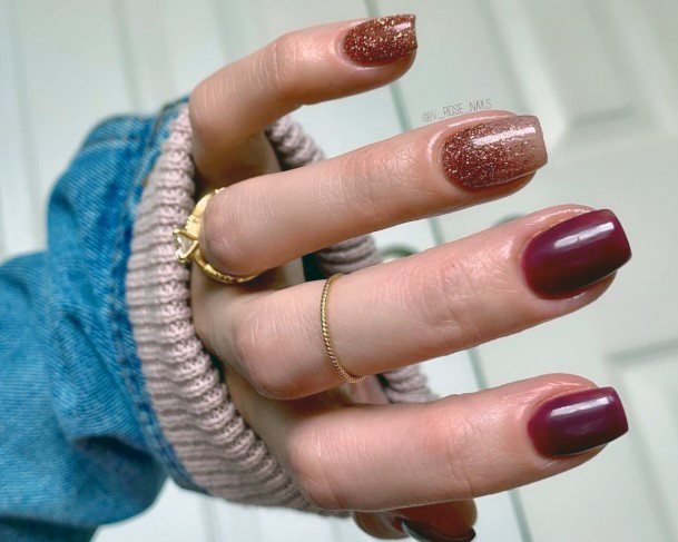 Womens Nail Ideas Maroon