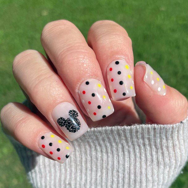 Womens Nail Ideas Mickey Mouse