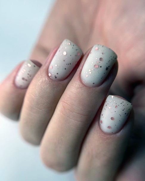 Womens Nail Ideas Milky White