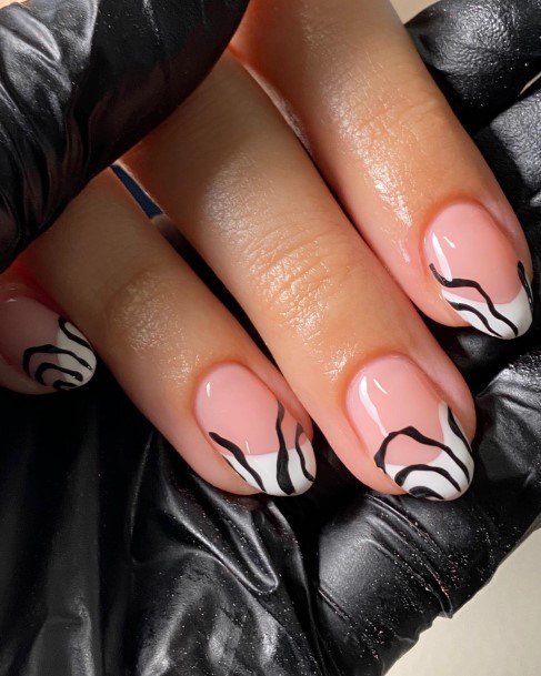 Womens Nail Ideas Monochrome