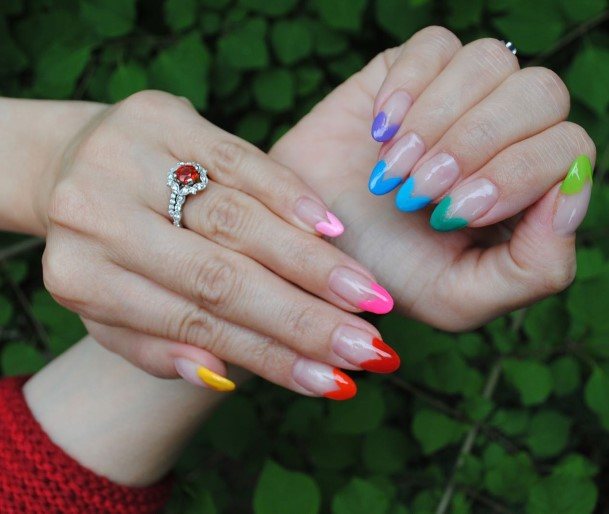 Womens Nail Ideas Rainbow