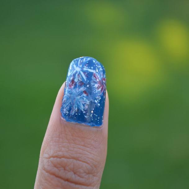 Womens Nail Ideas Red White And Blue