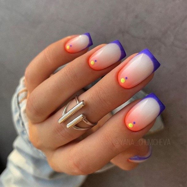 Womens Nail Ideas White Ombre