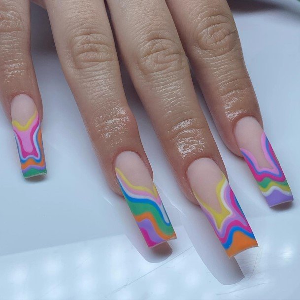 Womens Nail Ideas With Abstract Design