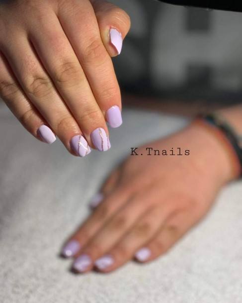 Womens Nail Ideas With Bright Purple Design