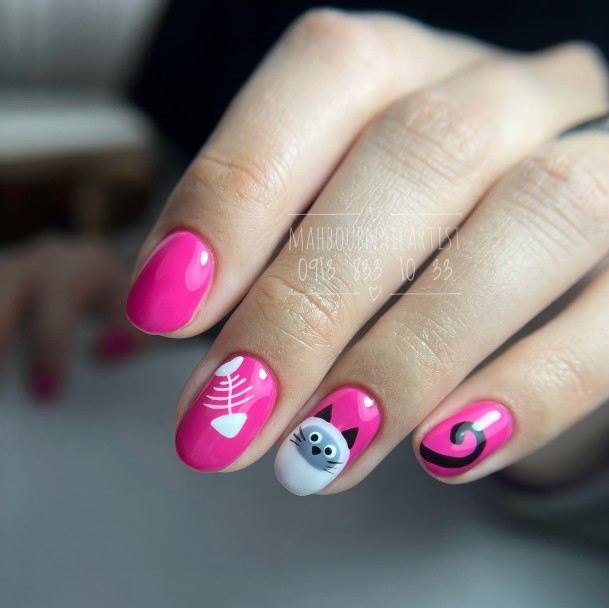 Womens Nail Ideas With Fish Design