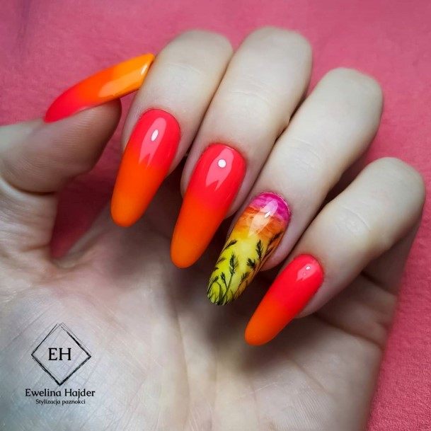 Womens Nail Ideas With Ombre Design