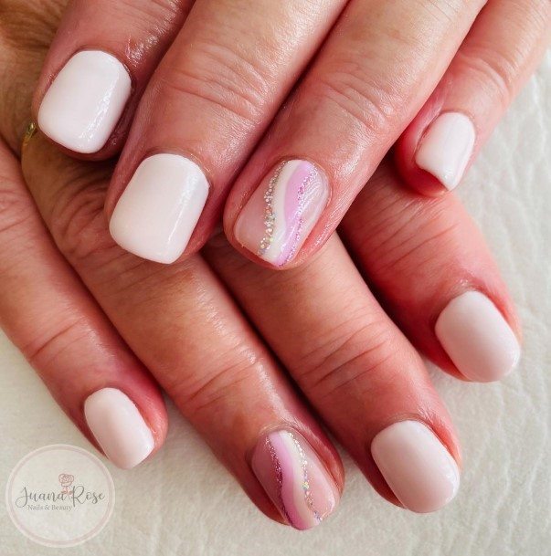 Womens Nail Ideas With Pale Pink Design