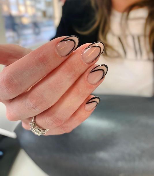 Womens Nail Ideas With Striped Design