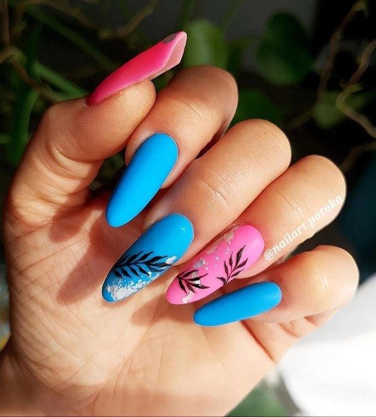 Womens Nail Ideas With Summer Matte Design