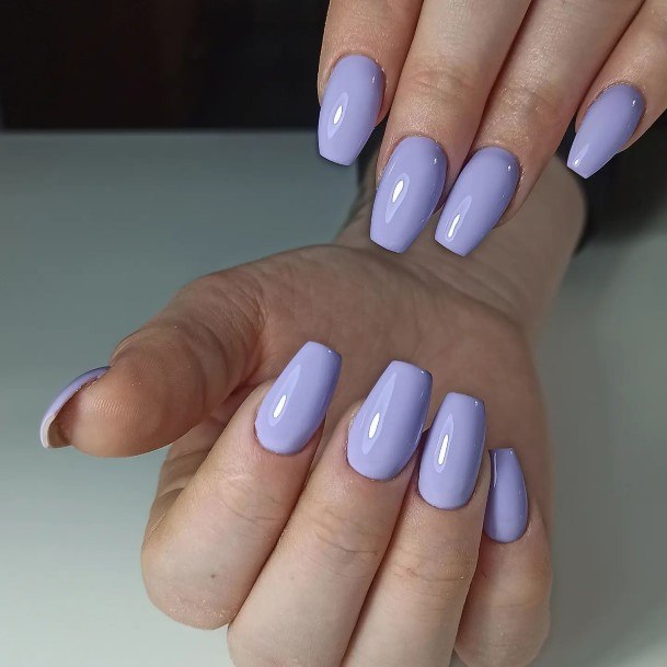 Womens Nail Ideas With Violet Design