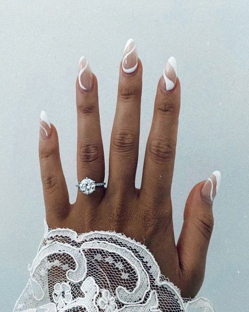 Womens Nail Ideas With Wedding Design