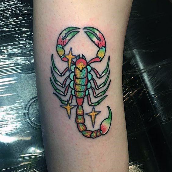 Womens Nasty Scorpion Tattoo