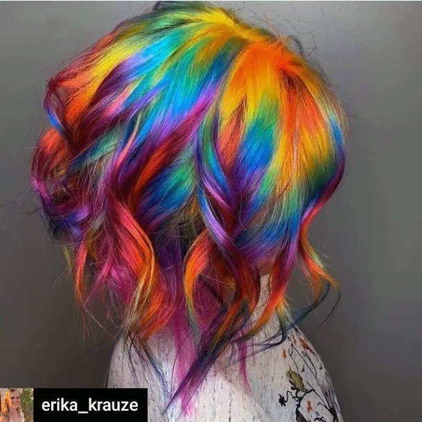 Womens Neon Hairstyles Design Ideas