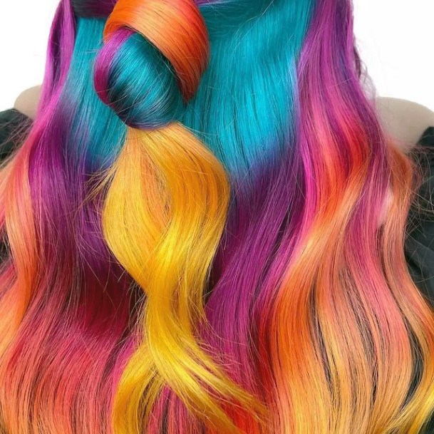 Womens Neon Hairstyles Ideas